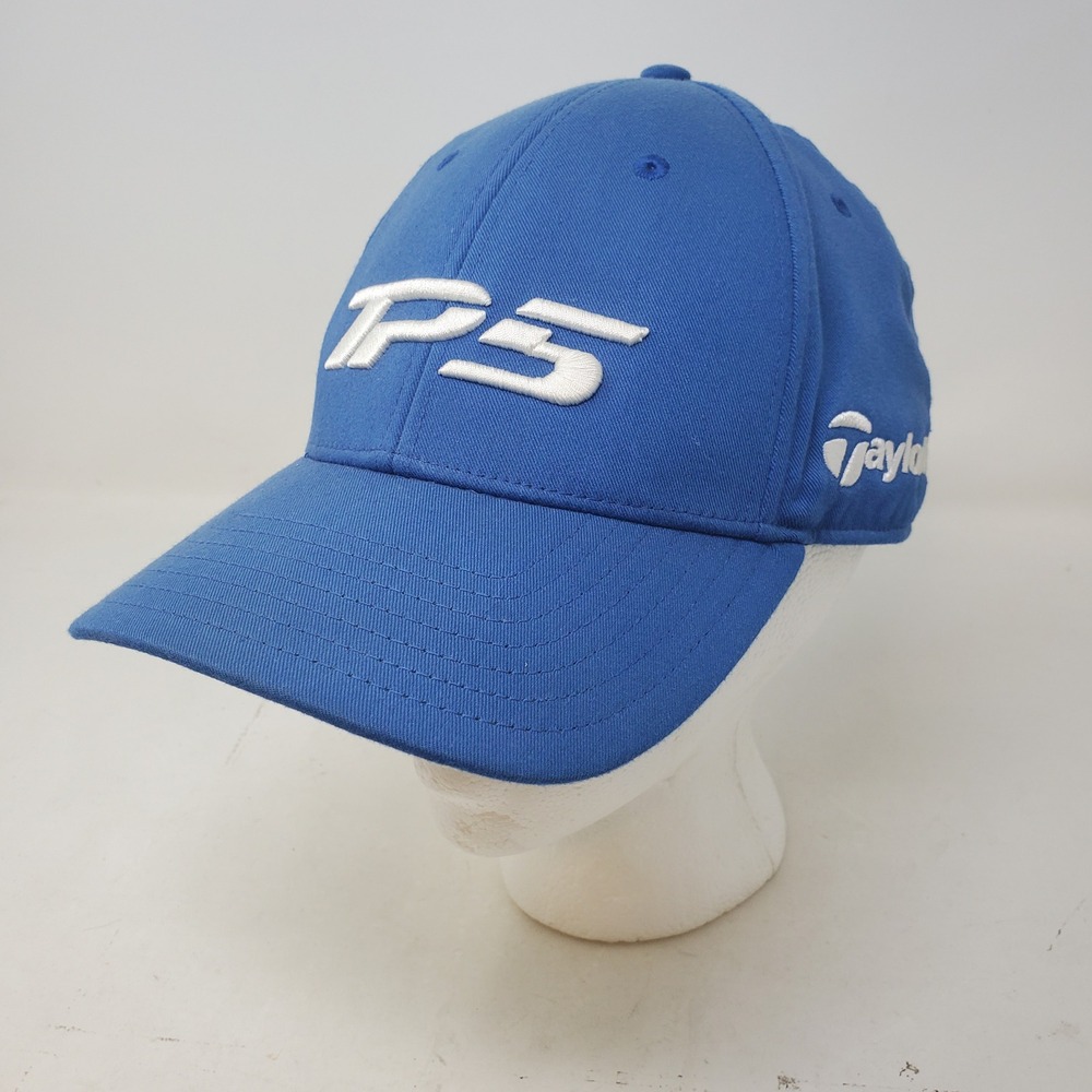 TaylorMade TP5 Golf Hat Mens Blue Embroidered Logo Adjustable Baseball Cap